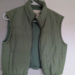 Green Puffer Vest
